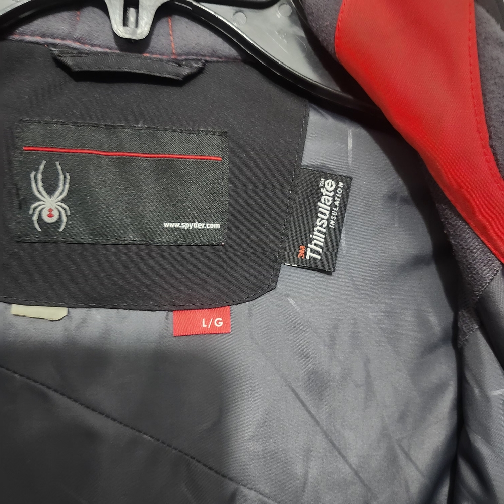 Spyder Men's Ski Snowboard Black and Red Jacket Size Large - Picture 6 of 10